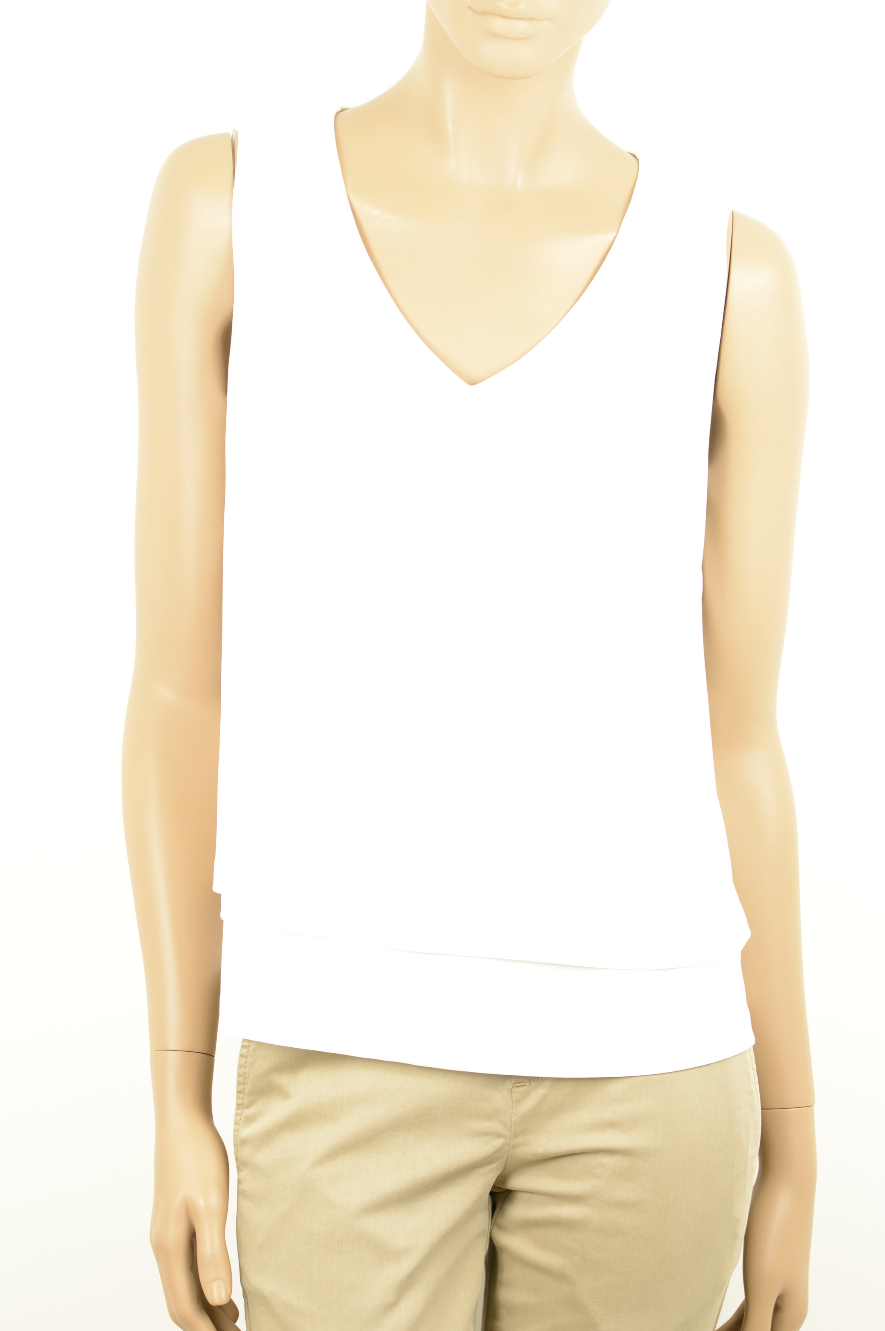 3309 Top doble delante y cuello pico